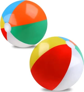 Inflatable Beach Balls Large Rainbow Beach Balls for Pool Parties Kids and Adults Summer Pool Party Toys