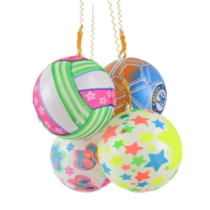 Inflatable Colorful PVC Material 9 Inch Custom Key Chain Ball