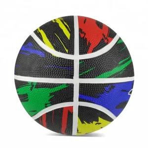 Inflatable Customize Size Colorful Rubber Basketball for Kids Gift