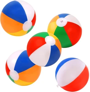 Inflatable Large Beach Balls Rainbow Color Pool Ball Pool Toys Pool Balls for Swimming Pool Beach Ball Party Favor Beachball