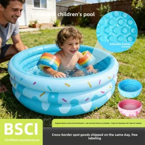 Inflatable PVC Children’s Pool with Sand Digging Ocean Ball Design for Family Sports