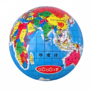 Inflatable Toy Ball PVC Full Print World Earth Pattern Kids Ball