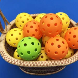 Injection Durable USAPA Approved 40 Hole TPE Material Outdoor Eco Friendly Customizable Color Pickleball