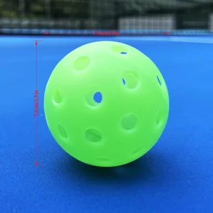 Injection Glown In The Dark USAPA Approved TPE 26G 40 Holes Outdoor Customized Color Pickleball Ball