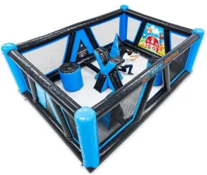 Interactive Games Gel Ball Arena Inflatable Obstacle Battle Zone Challenge Gel Blaster Bunker Dodgeball Arena
