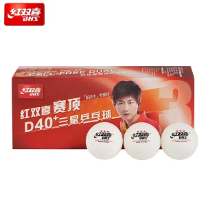 International Tournament ITTF Approved ABS Plastic White Seamed D40+ DHS 3 Star Table Tennis Balls