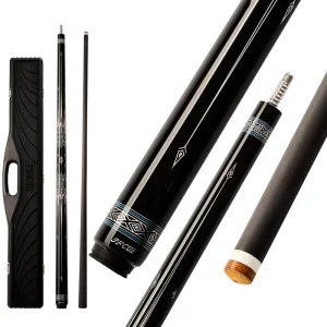 JFLOWERS JF10-23F Billiard Pool Cue Stick Carbon Fiber Shaft Tip 12.5mm 147cm Cue Stick Radial 3/8*8 Joint Kit