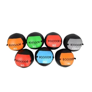 JQL-PJ043 Medicine Ball Space Leather 1-25kg Multi-Weight Durable Non-Slip Surface Eco-Friendly
