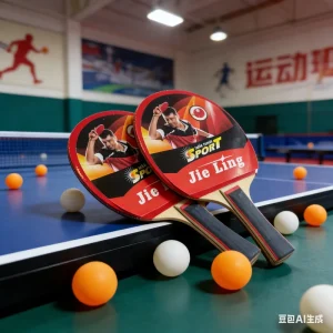 Jieling High Quality Table Tennis Racket Rubber Horizontal Vertical Penhold Grips 6 7 5 Layers Poplar Wood Baseboard 200g Weight