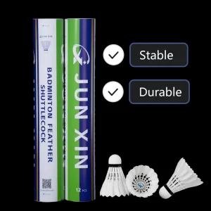 JunXin Badminton Supplier Class a Goose Feather Yonex Alternative Shuttlecock for Badminton Professional Player