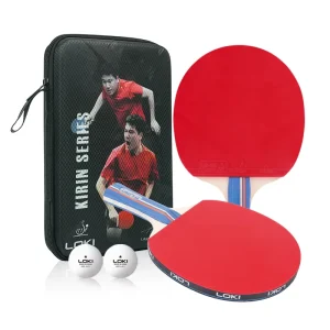 K3000 Ping Pong Racket Portable 2 Pcs Table Tennis Racket Set with Great Control for Beginners