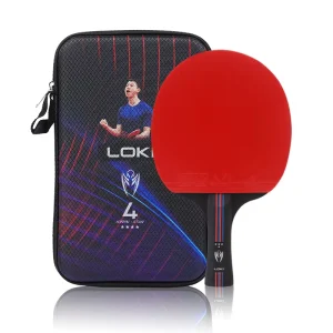 K4 Professional Training Ping Pong Bat Paddle 6.6mm Thickness 7 Ply Table Tennis Racket with logo Printing for Sale