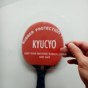 KYUCYO 10pcs Table Tennis Protection Film Transparent Cover Bat Rubber Viscous Ping Pong Paddle Rubber Protect Sticky Foil Sheet