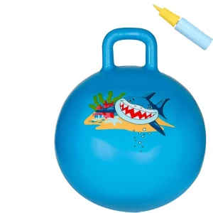 Kids 18Inch Bouncing Space Hopper Inflatable Jumping Ball Toys for Outside Play
