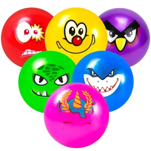 Kids Exercise Jumping Ball with Handles Indoor Outdoor Bouncing Toy Inflatable Toy for Boys Girls Adults with Pump