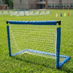 Kids Football Goal with High Strength Soccer Net for School Sports and Portable Outdoor Grass Games Backyard