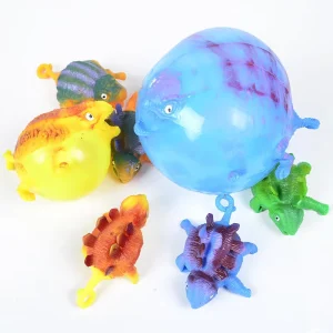 Kids Funny Dinosaur Animals Inflate Vent Balls Toy Squeeze Soft Ball Balloon Fidget Party Cute Funny Games Toys Gift