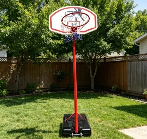 Kids Heavy Duty Basketball Hoop with Backboard Adjustable Portable PE Material Basketball Goal