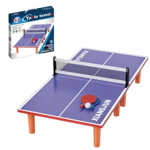 Kids Indoor Outdoor Sport Toy Ping Pong Set Table Tennis Table With 2 Racket and 1 Ball