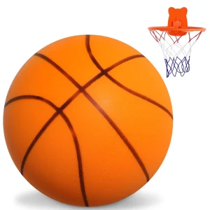 Kids Indoor Silent Basketball High Bouncing Soft Toy with Mute Pat Ball PU Foam Stress Ball
