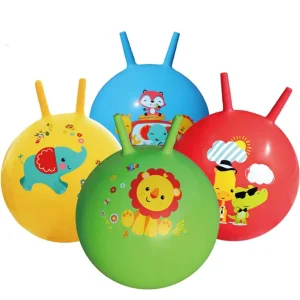 Kids Inflatable Toys Jumping Ball with Handle Hopper Ball PVC Bounce Ball 55cm 65cm 75cm
