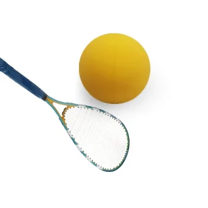 Kids Outdoor Activity Game Racquet Mini Squash Ball Pack of 3 45# Steel