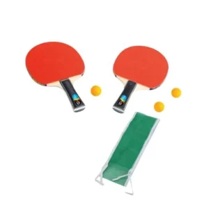 Kids Ping Pong Paddle Set Sport Training Toy Portable Table Tennis with Net Rackets 3 Balls Kit Suitable for Indoor Outdoor Game
