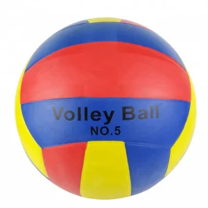Kids Playing Multi Color Rubber Volleyball Size 5 Ball