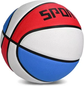 Kids Youth Adult Sizes 3 4 5 7 Premium Rubber Streetball Basketball Deep Channel Construction Durable Design for Indoor Outdoor