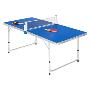 Konford Mini Ping Pong Table Set With Bat Retractable Pingpong Net Post Custom Logo Kids Height Adjustment Small Tenis De Table