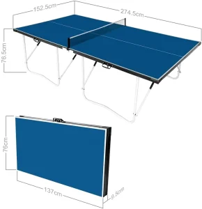 Konford OEM Portable Easy Quickly Installation Game Table for Indoor Folding Full Size 12 15 18mm Table Tennis Table