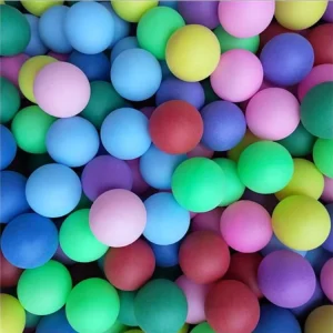 Konfrod Promotion Color Ping Pong Balls Custom Print Logo Numbers Patterns PE Bright PP Toy Plastic Table Tennis Balls