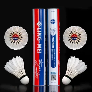 LINGMEI 90PRO Badminton Shuttlecock Goose Feather Badminton Shuttlecock For Tournament Training