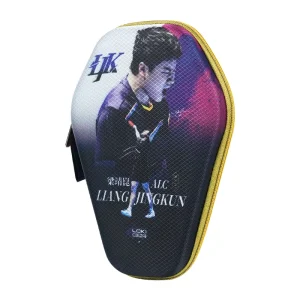 LJK Series Table Tennis Paddle Storage Bag Hard Shell EVA Racket Case with Zipper for 2 Paddles and Balls