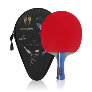 LOKI K-X2 Table Tennis Racket Bat Ping Pong Blade Set with Hard Case