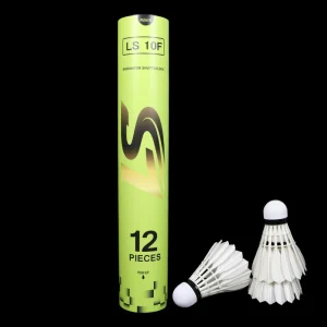 LS10F Professional Team Championship Grade Goose Feather Badminton Shuttlecock Composite Cork Head 2 Layer