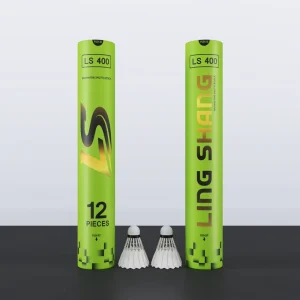 LS400 Badminton Shuttlecock Made with High-quality Duck Feathers and a Sandwich-shaped Head for Competition Use