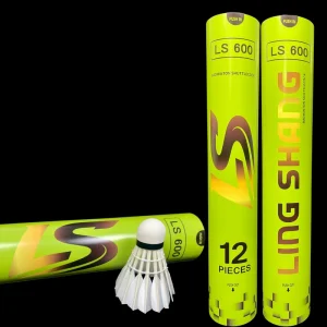 LS600 Badminton Shuttlecock Goose Feather Stable Flight Durable International Tournament Club Training Use