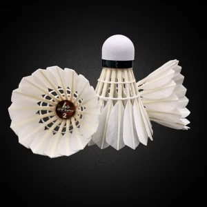 LT-02 OEM Championship Badminton Shuttlecocks Super Grade Duck Feather A+++ Fly 12 Pcs Doz White