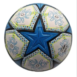 Laminated Size 5 Lightweight PU Leather Thermal Bonded Soccer Football for Indoor Outdoor Use
