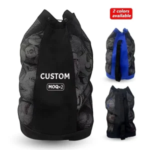 Large Capacity Custom Soccer Backpack Ball Net Bag Mesh Net Basketball Mesh Sports Bag Football Volleyball Soccer Mesh Ball Bag