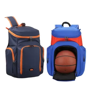Large Capacity OXFOORD Schoolbag Basketball Football Equipment Custom Logo Fashionable Training Backpack Students Cross