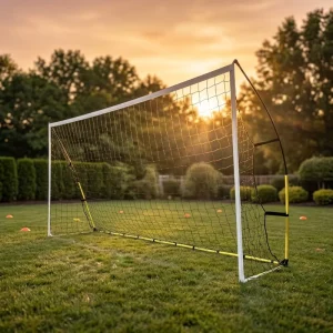 Large Portable Soccer Goals Net with Foldable Steel Frame and Customizable Size for Professional Precision Practice