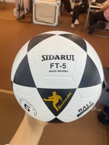 Leather Laminated Soccer Ball Official Size PVC Training High Quality