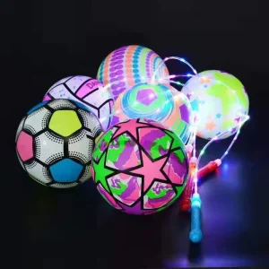 Led Light Balls Inflatable Bouncing Balls for Kids to Play Outdoors