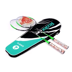 Lenwave 2 Pieces Badminton Racquet Lightweight Steel Shaft Badminton Racket Set Including Premium Badminton Bag 12 Free Shuttle