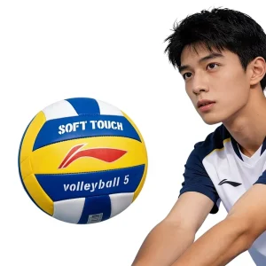 Li Ning No5 Polyurethane Volleyball for Middle School Students Soft High Elasticity Wear Resistant Training Competition Outdoor