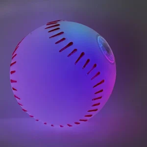Light Up PVC Baseball Softball Rechargeable LED Ball Outdoor Night Sports Toy