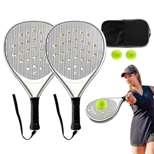 Lightweight Durable Tennis Racket with Optimized Airflow Holes for Kids Adults Travel Outdoor Sports Training