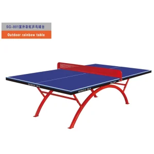 Lightweight Outdoor Table Tennis Table 14mm SMC and 20*40mm Frame